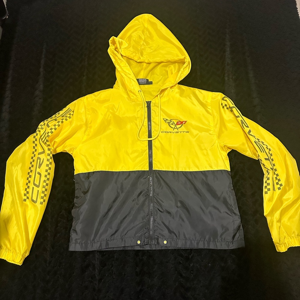 Yellow and Black Corvette Windbreaker Jacket